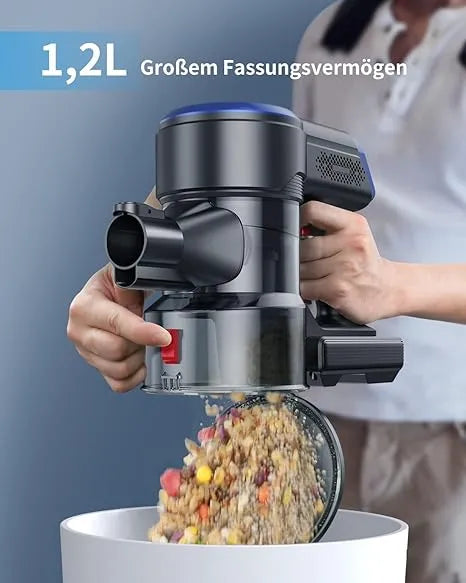 Pireware® Kabelloser Akku Staubsauger Beutellos