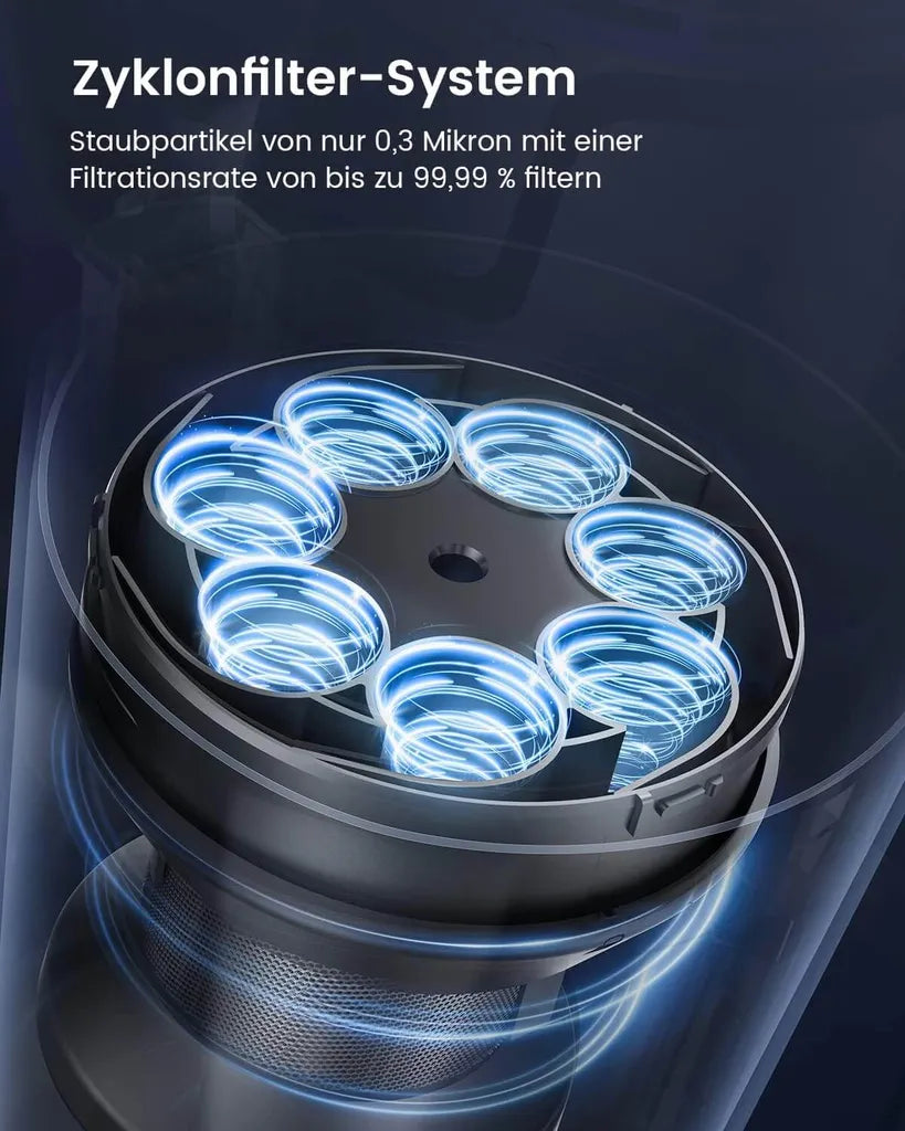Pireware® Kabelloser Akku Staubsauger V2 Beutellos