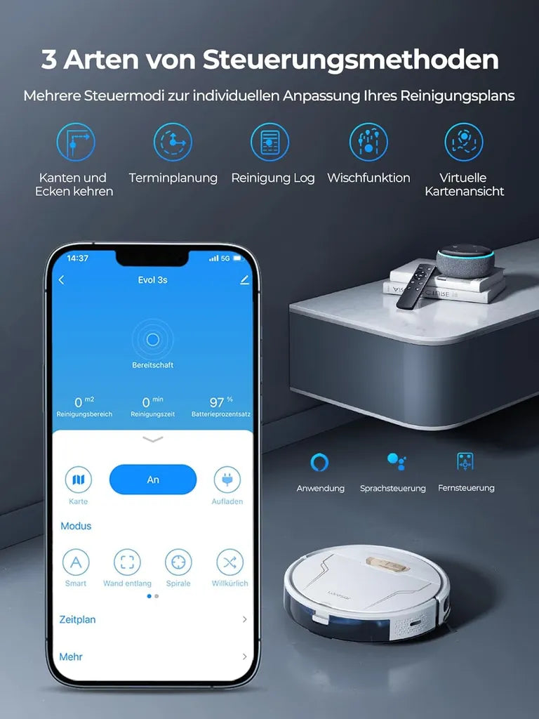 Pireware AutoVac 3S Staubsauger und Wischmopp Roboter