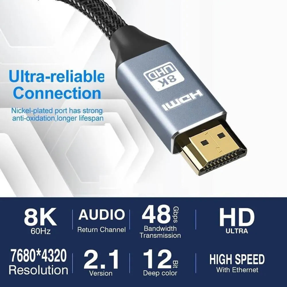 verlaessliches 8k UHD Hdmi 2.1 Kabel fuer high speed