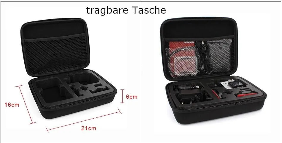 Action Cam Kamera 4K Zubehoer tragbare Tasche Tragetasche