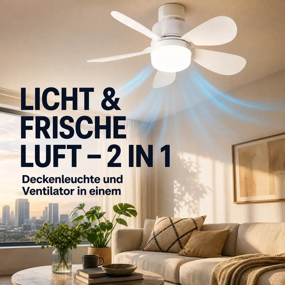 Pireware® AirLux Deckenventilator-Leuchte