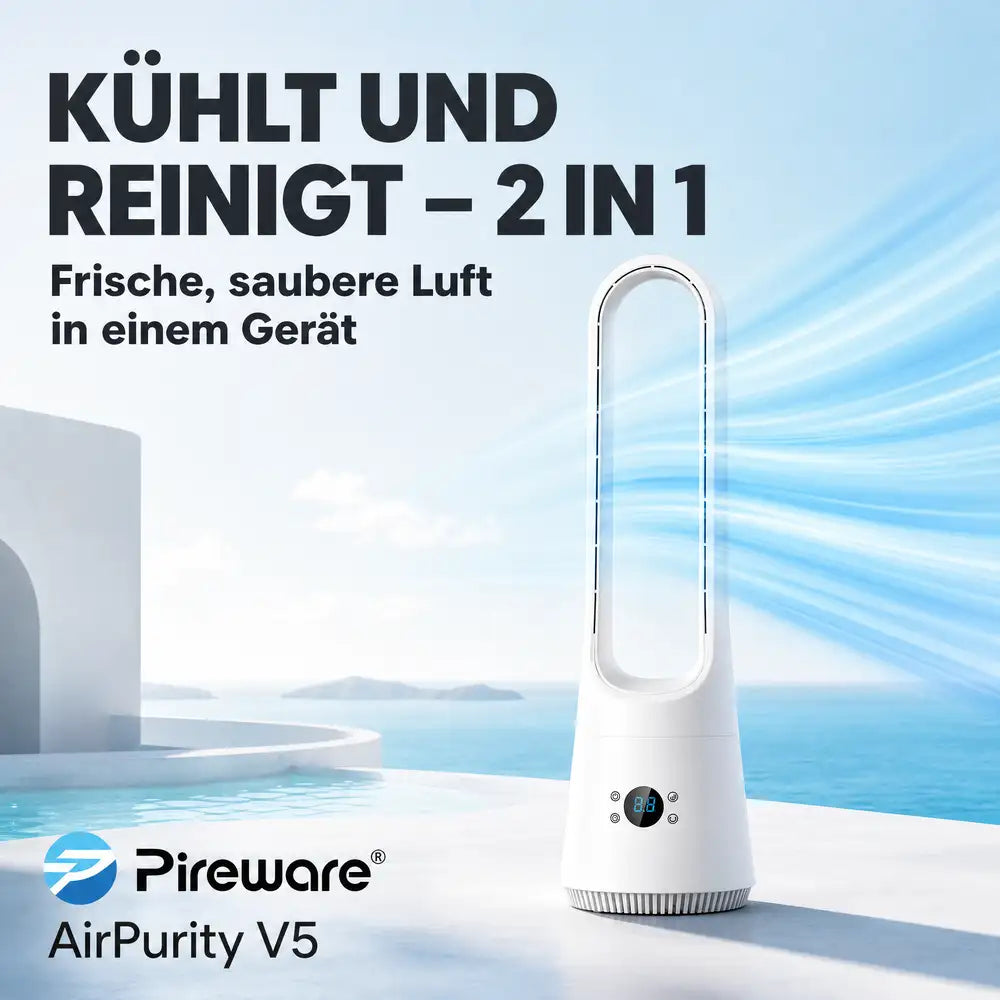 Pireware® AirPurity 2-in-1 Luftkühler und Luftreiniger V5