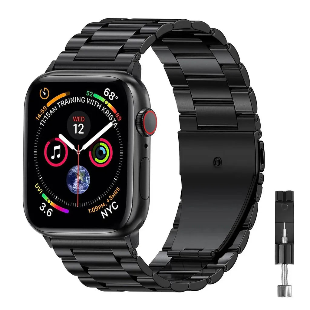 Pireware Validus Armband für die Apple Watch Schwarz Edelstahl