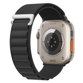 Apple Watch Armband Nailon Schwarz