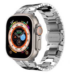 Pireware Titan Silber Apple Watch Armband 
