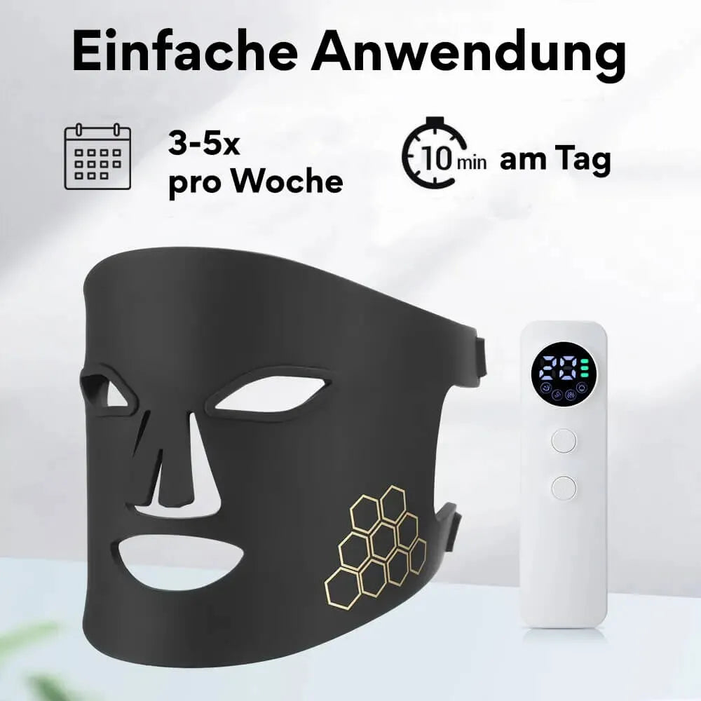 LED Lichttherapie Maske gegen Falten und Unreinheiten