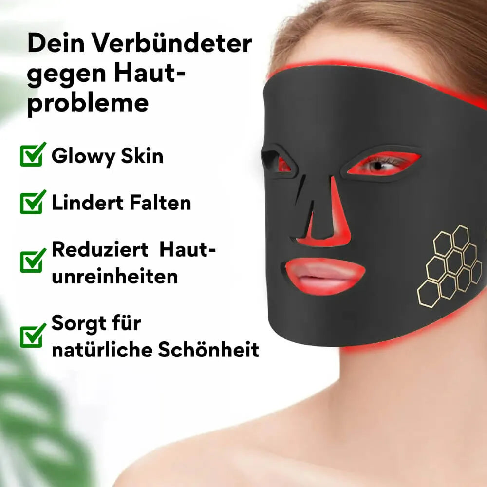 LED Lichttherapie Maske gegen Falten und Unreinheiten