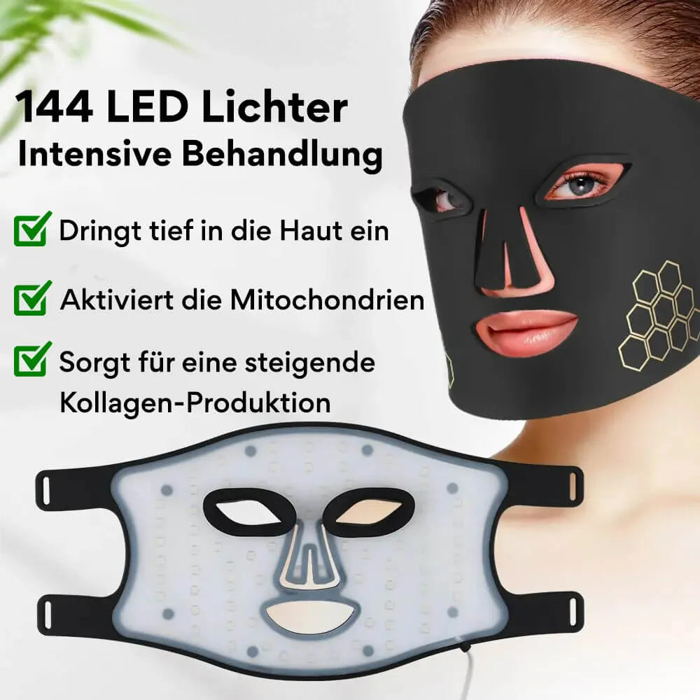LED Lichttherapie Maske gegen Falten und Unreinheiten