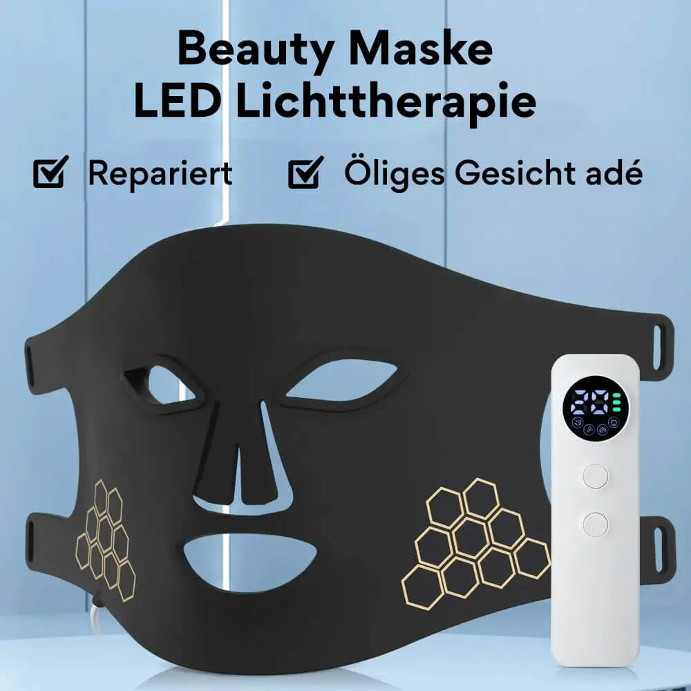 LED Lichttherapie Maske gegen Falten und Unreinheiten