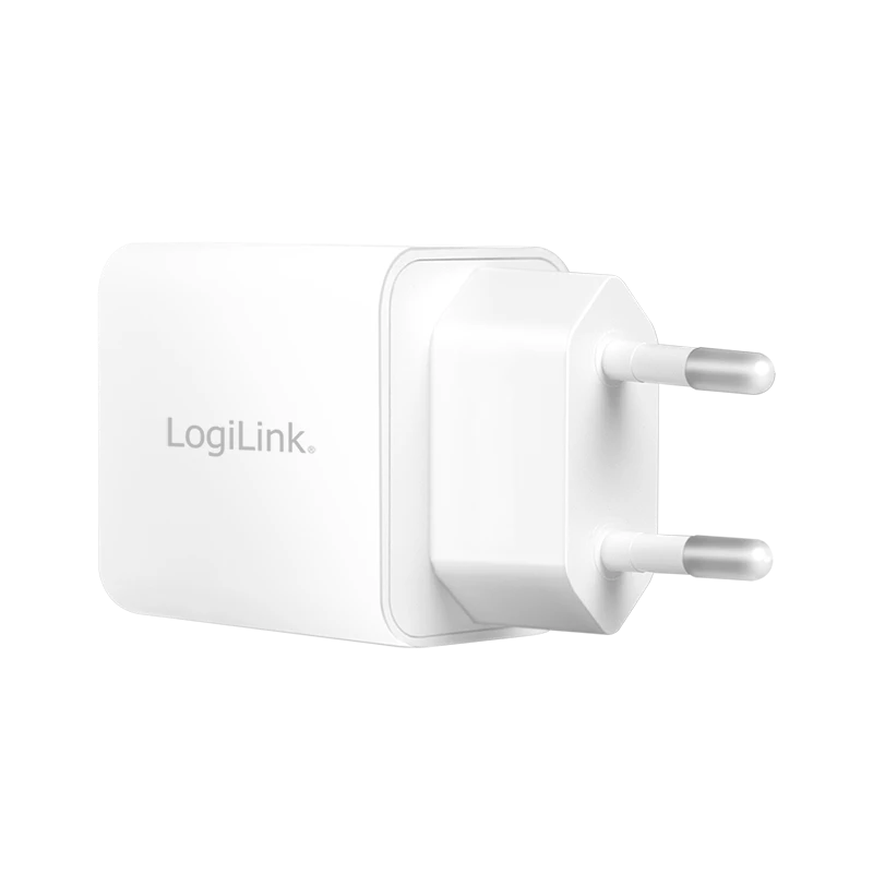 USB Adapter USB-C + USB Schnellladen 2 Ports LogiLink Quick Charge