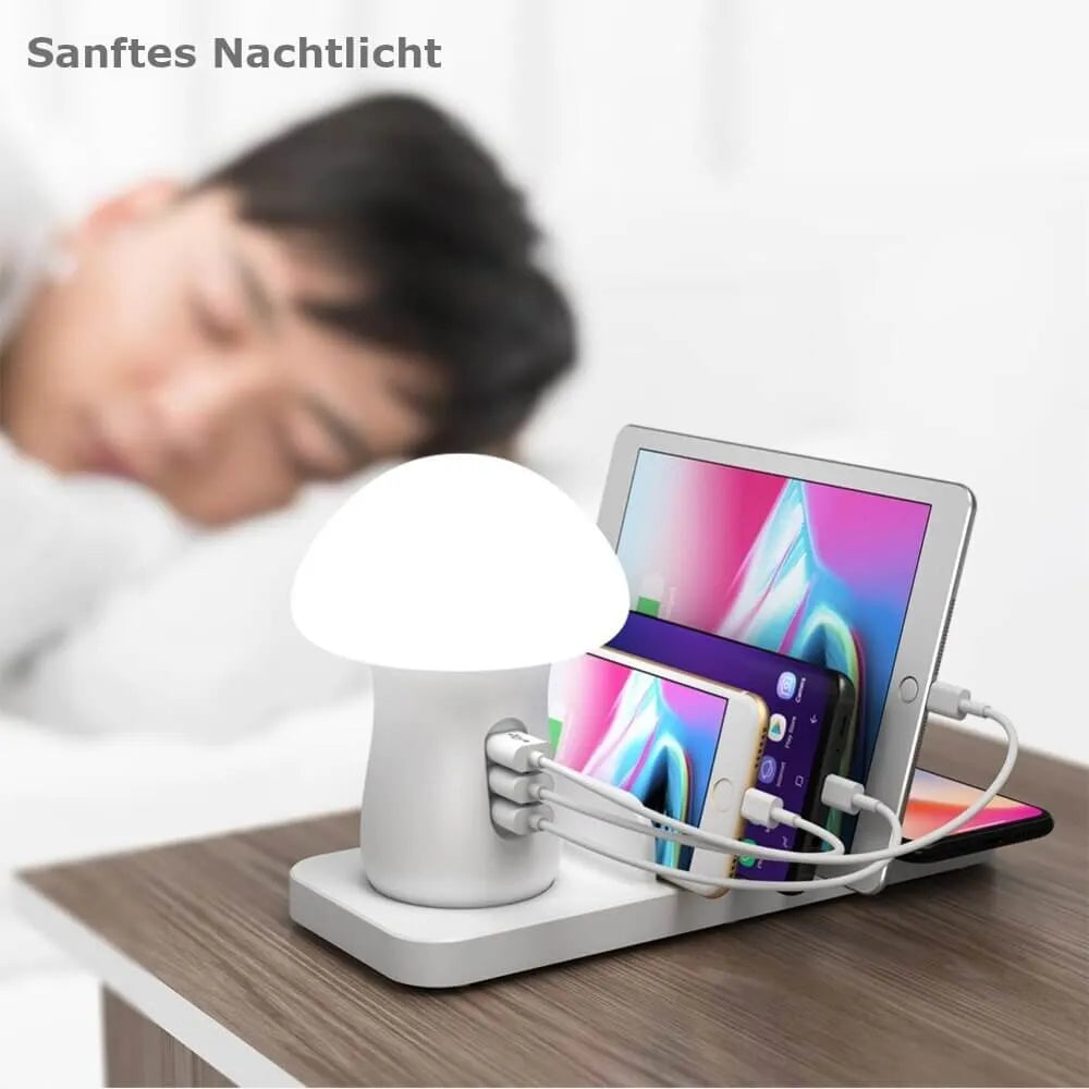 Nachtlicht Ladestation Qi USB Handy