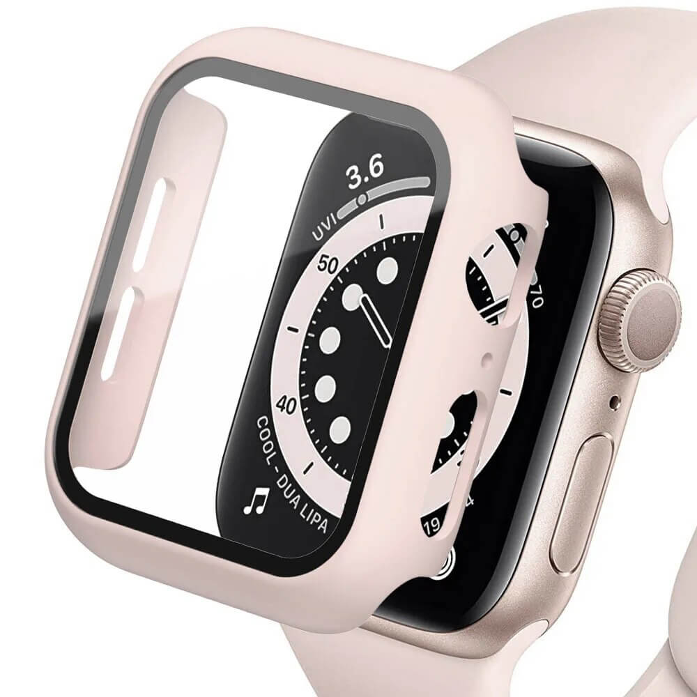 Pireware® Panzerglas Schutzhülle für Apple Watch