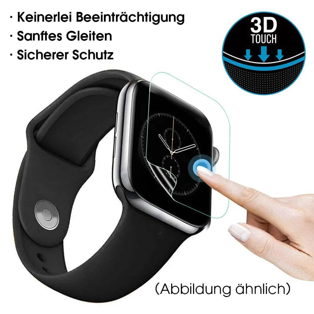 Panzerglas Displayschutzfolie 4 Stk. für Smartwatch Pireware® Elegance 4