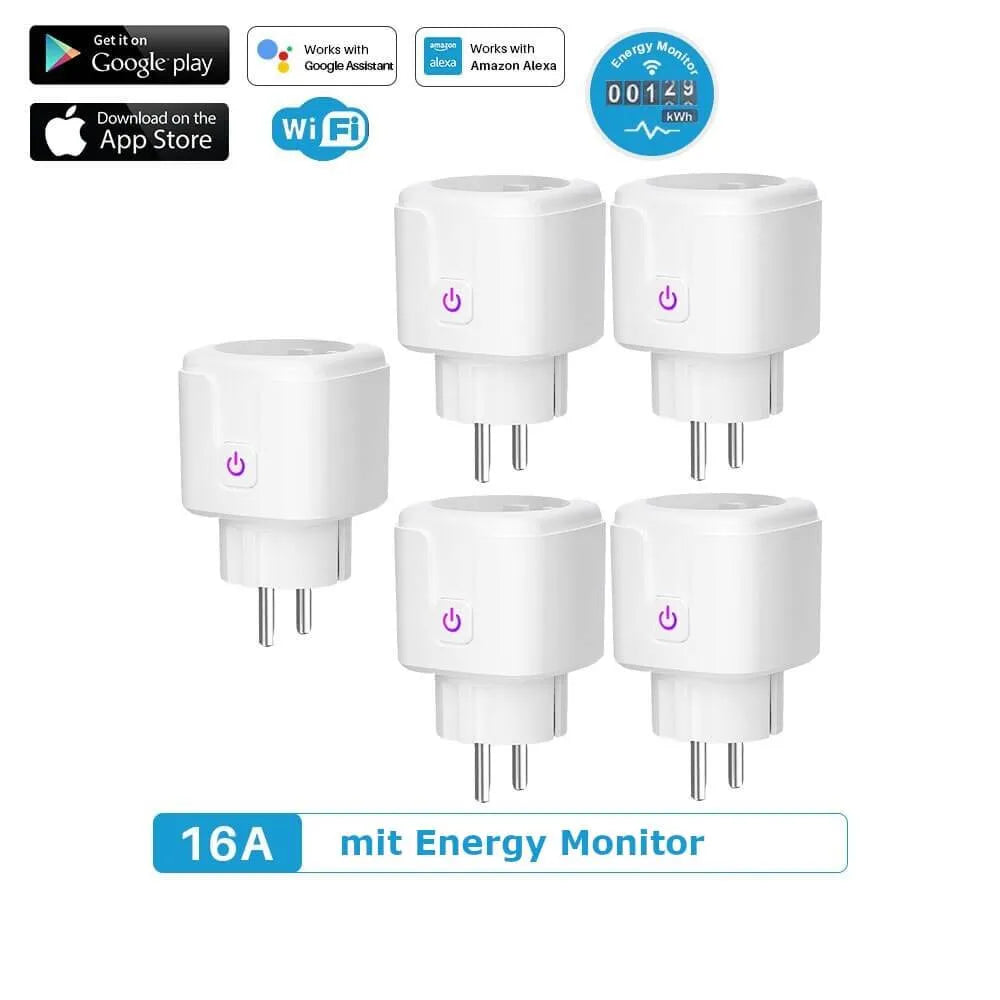 Smarte WLAN Steckdose Alexa Google Home 5 Stueck