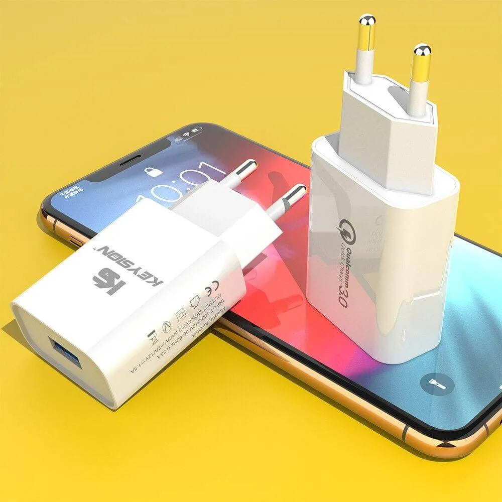 USB Adapter Schnell Laden weiss