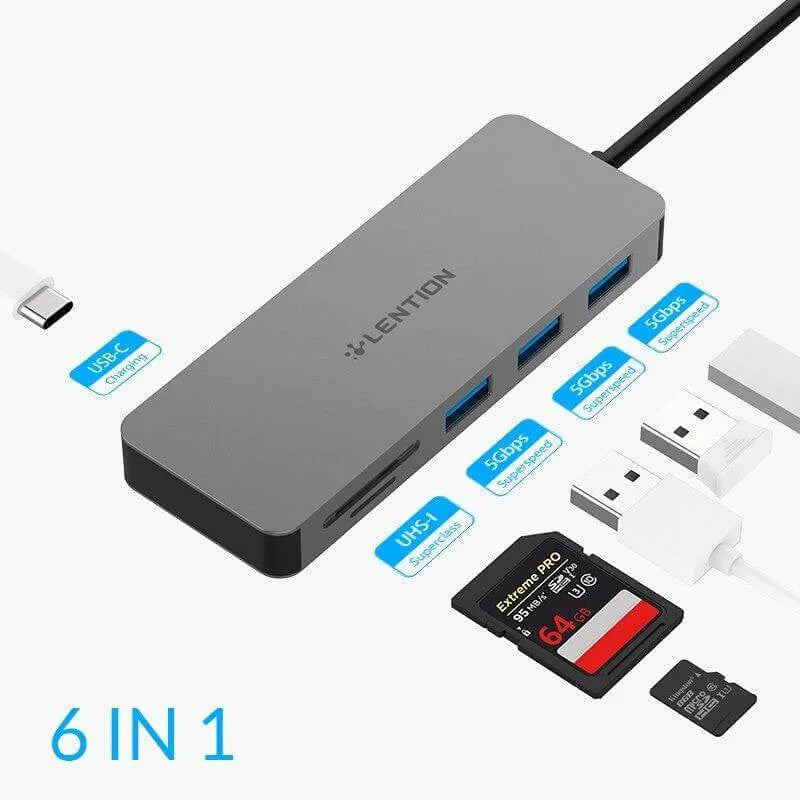 USB Multi Adapter 6 in 1