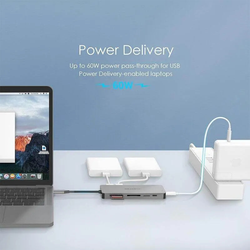 USB Multi Adapter in Benutzung