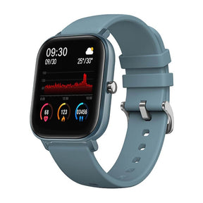 Smartwatch mit vielen Funktionen Blau Silikon