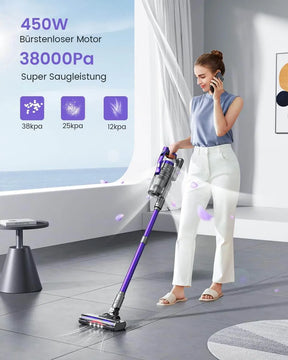Pireware® Kabelloser Akku Staubsauger V2 Beutellos