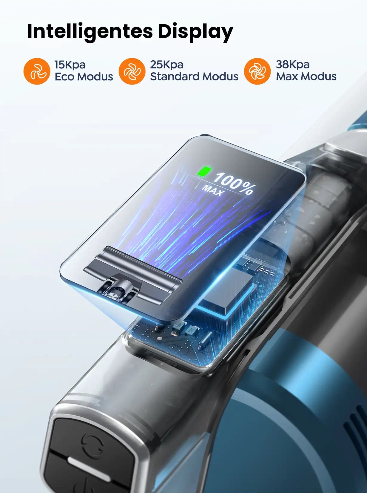 Pireware® Prime 3 Kabelloser Akku Staubsauger Beutellos