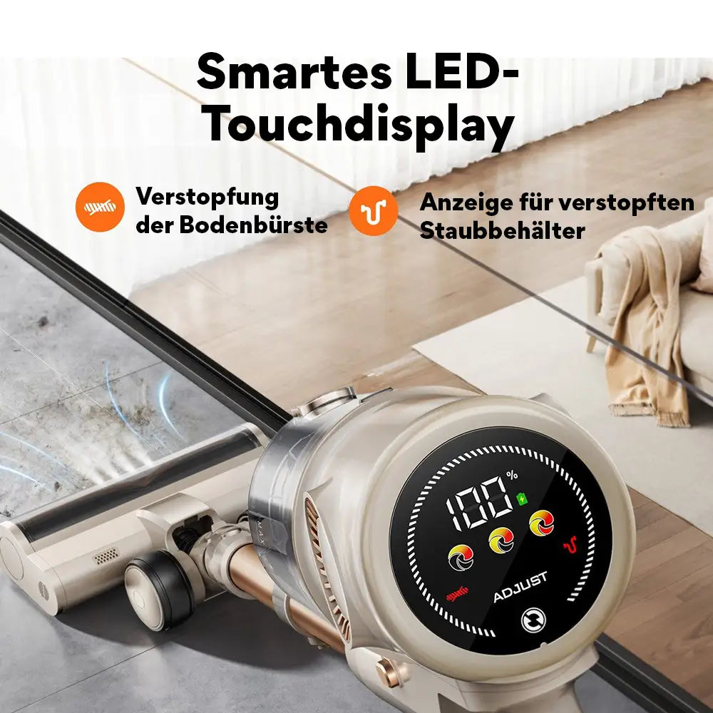 Pireware® Nova 7 Kabelloser Akku Staubsauger Beutellos