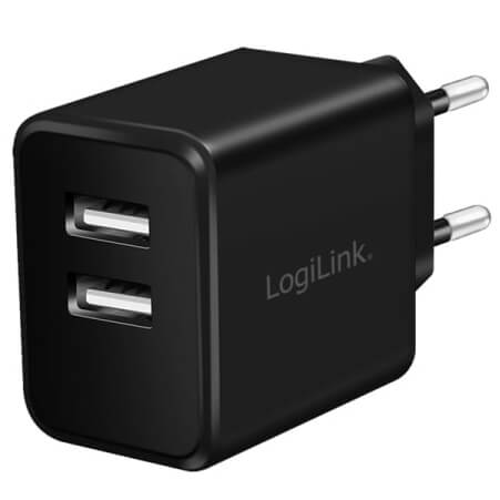 USB Adapter Schnellladen 2 Ports LogiLink Quick Charge 3.0