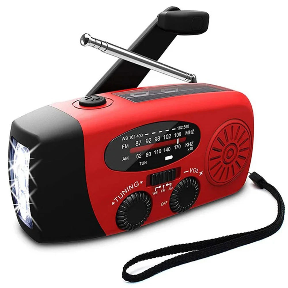 Notfall-Kurbelradio mit Solar & Powerbank