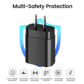 25W USB-C Ladegerät Steckdosen Adapter für Samsung Galaxy S22 S21 S20 Note 20 10 A90 Typ C Schnelles Aufladen mit USB C auf Typ C Kabel