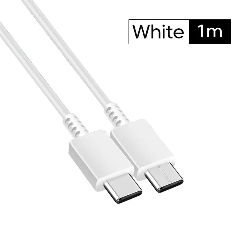 USB-C Ladekabel Schnell Laden für Samsung Galaxy S22 S21 S20 Note 20 10 A90 Typ C Ladegerät Schnelles Aufladen mit USB C auf Typ C Kabel