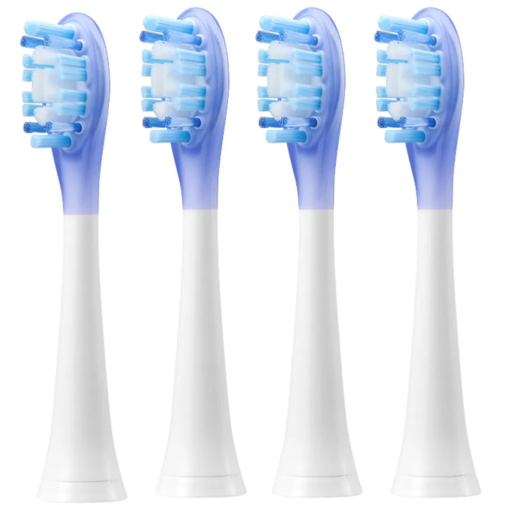 4er-Pack Extra Ersatz Silikon Zahnbürstenkopf für Pireware® SonicSense Schallzahnbürste