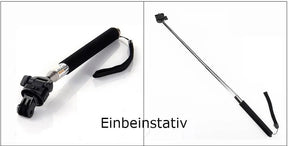 Action Cam Kamera 4K Einbeinstativ Stativ Selfiestick