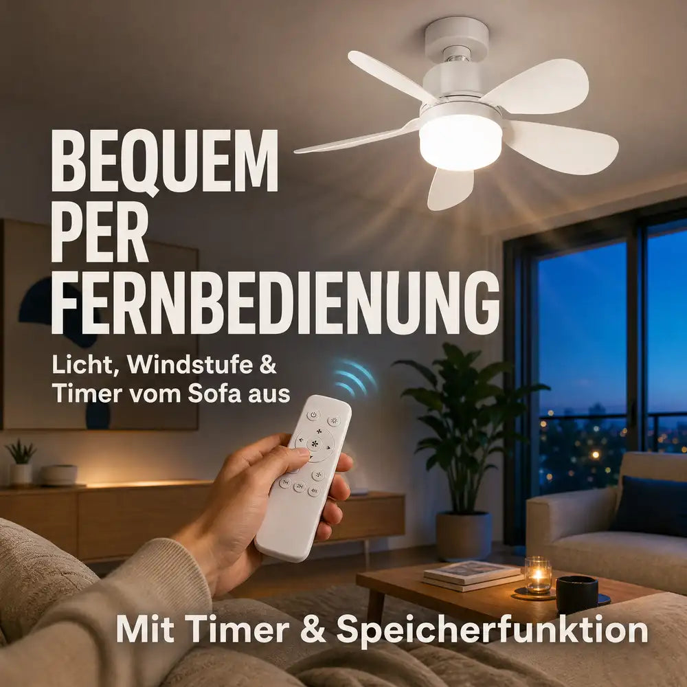 Pireware® AirLux Deckenventilator-Leuchte