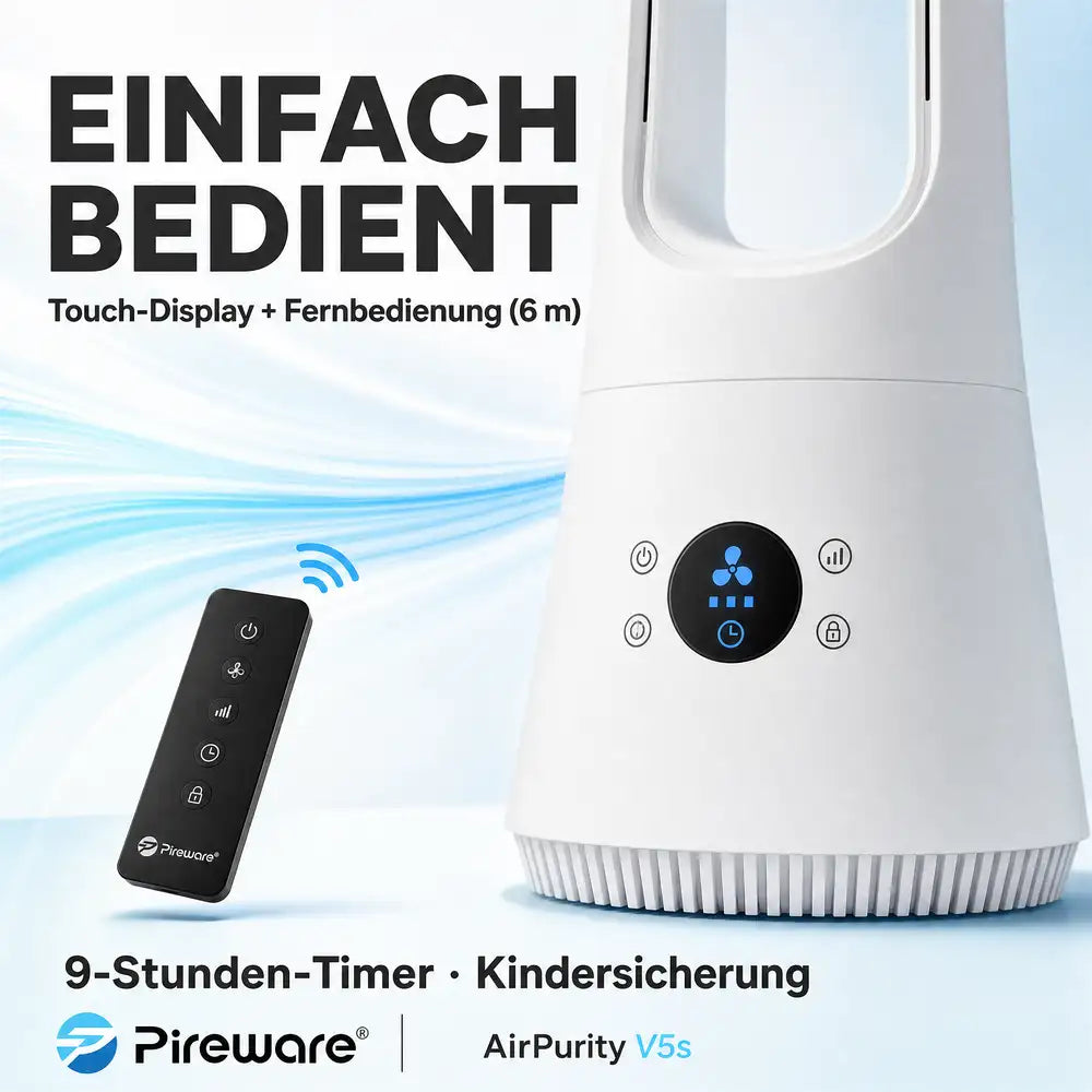 Pireware® AirPurity 2-in-1 Luftkühler und Luftreiniger V5s