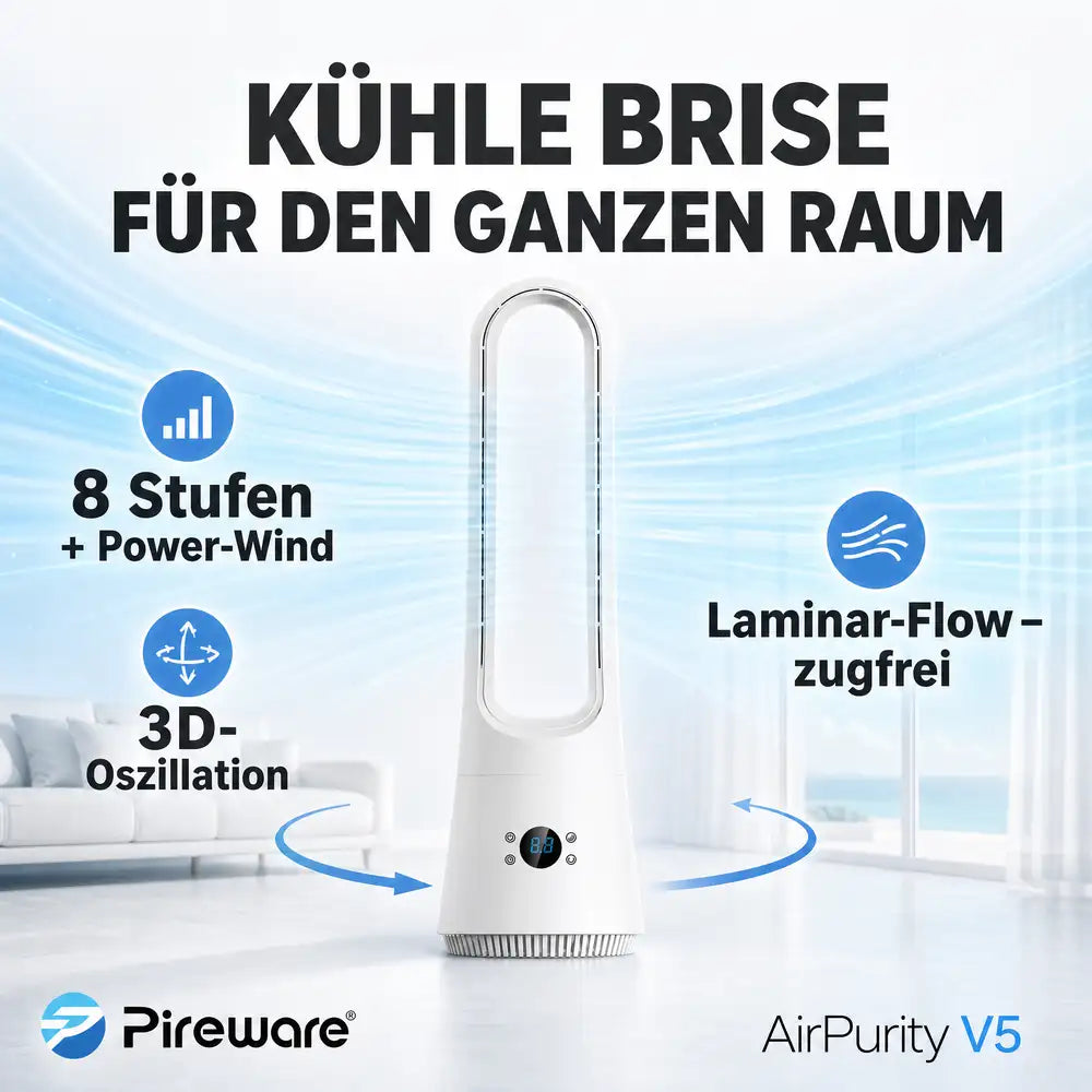 Pireware® AirPurity 2-in-1 Luftkühler und Luftreiniger V5