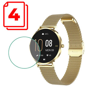 Panzerglas Displayschutzfolie 4 Stk. für Smartwatch Pireware® Amory 5 Mini