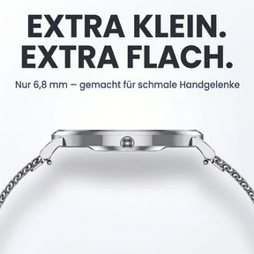 Extra klein, extra flach – Amory 5 Mini Seitenansicht, nur 6,8 mm