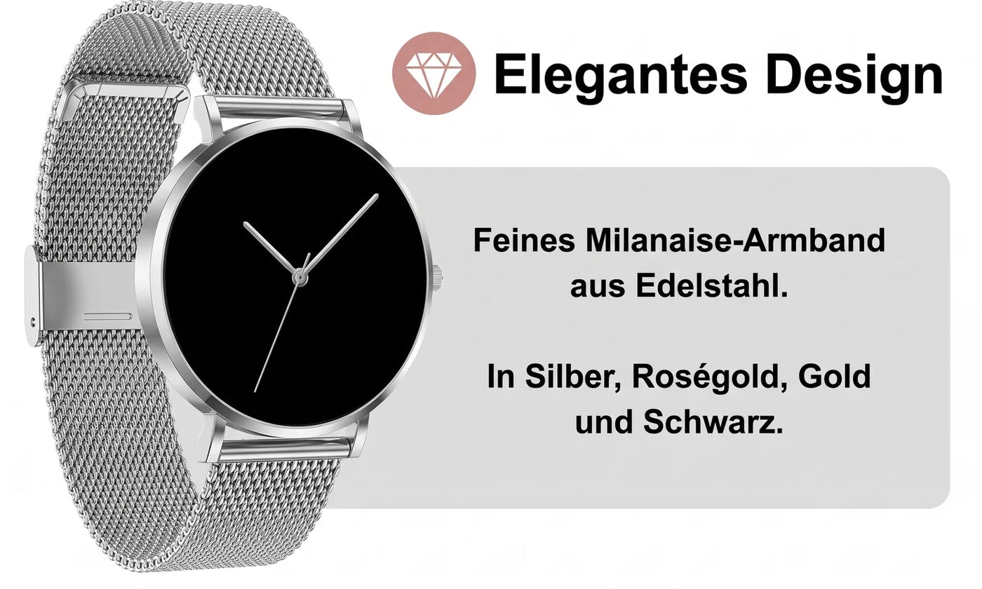 Amory 5 Mini – elegantes Design mit Milanaise-Armband