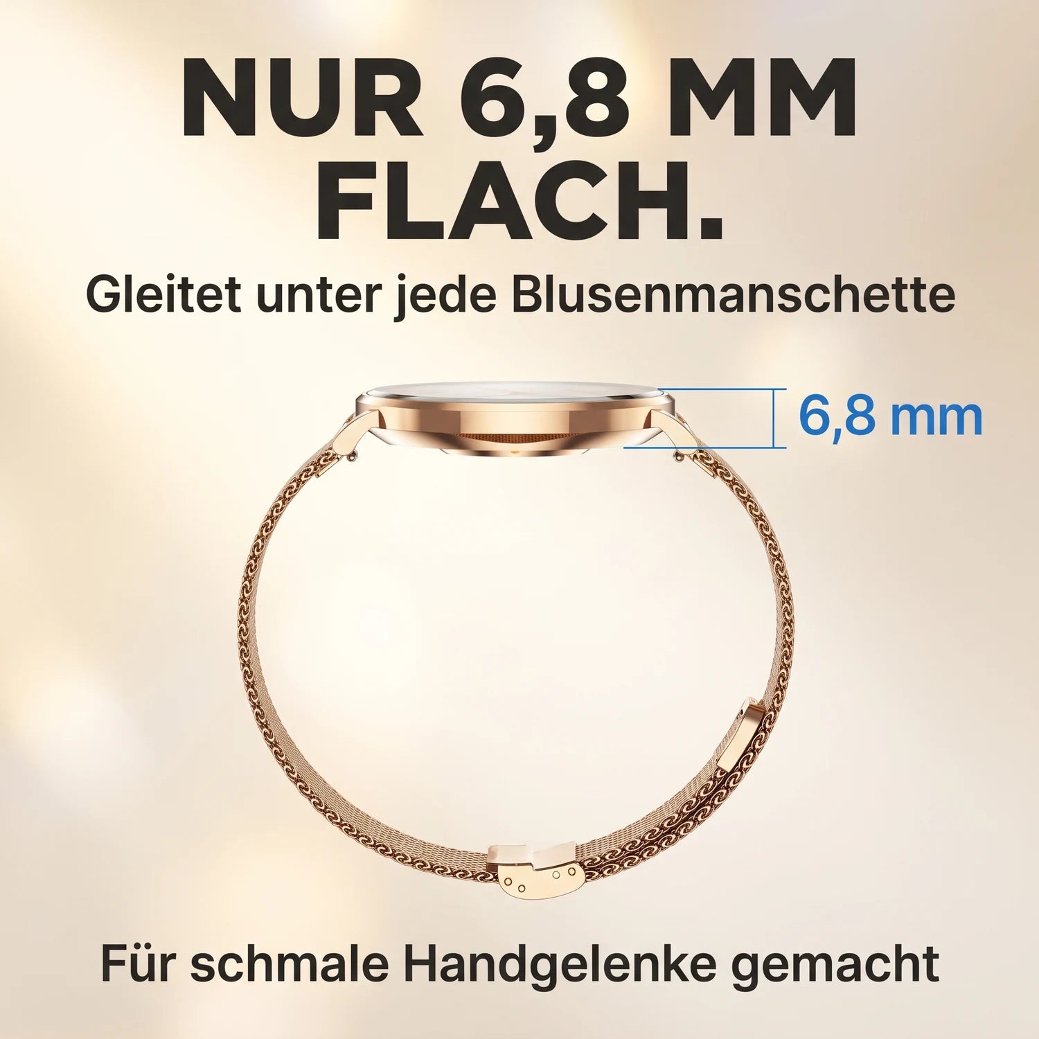 Nur 6,8 mm flach – Amory 5 Mini in der Seitenansicht