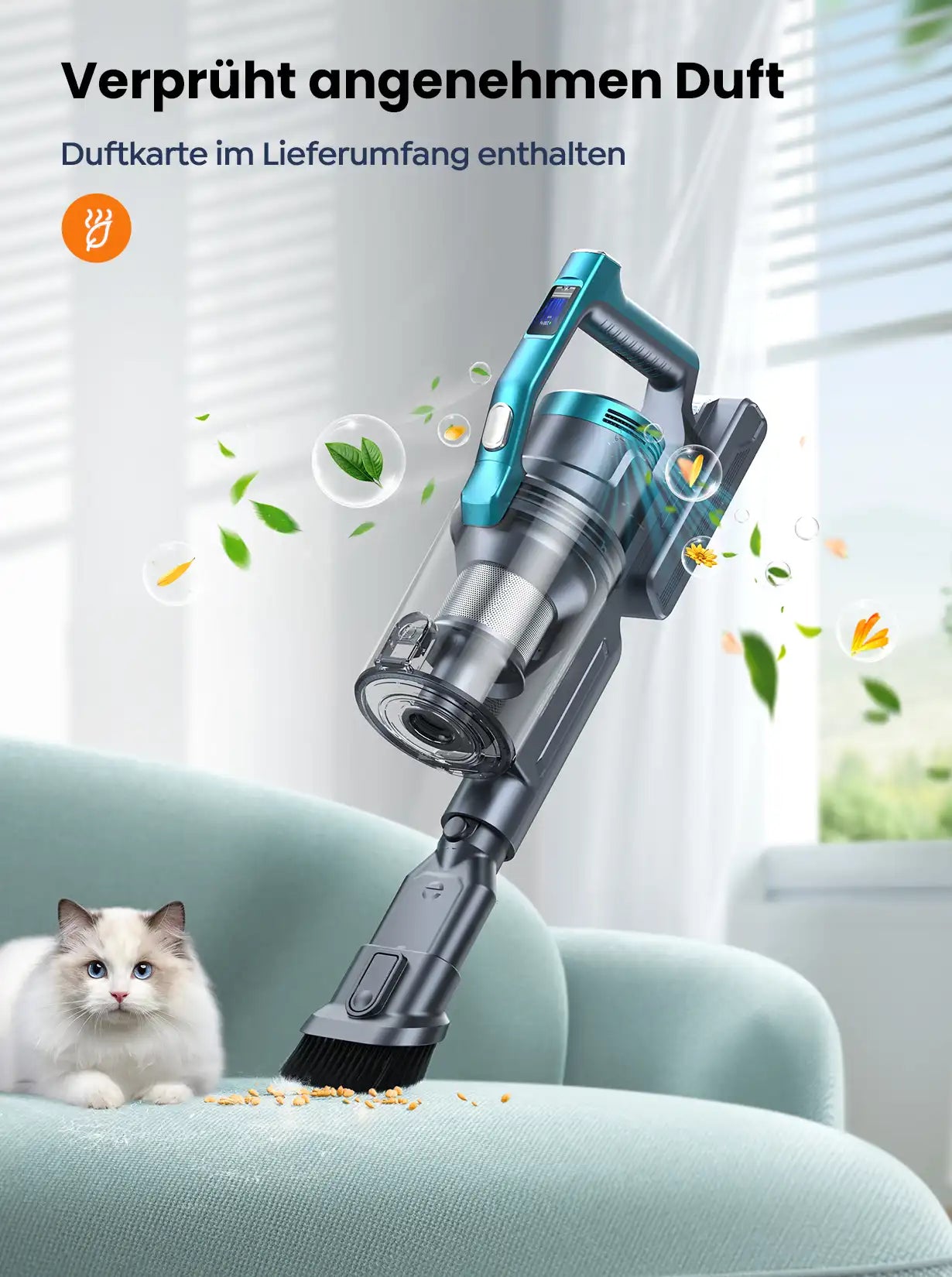 Pireware® Prime 3 Kabelloser Akku Staubsauger Beutellos