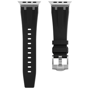 Appe Watch Silikon Armband Schwarz Poly Schwarz
