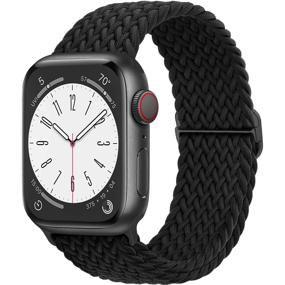 Apple Watch Armband Nylon Schwarz