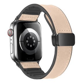 Apple Watch Armband aus Leder mit Magnetverschluss