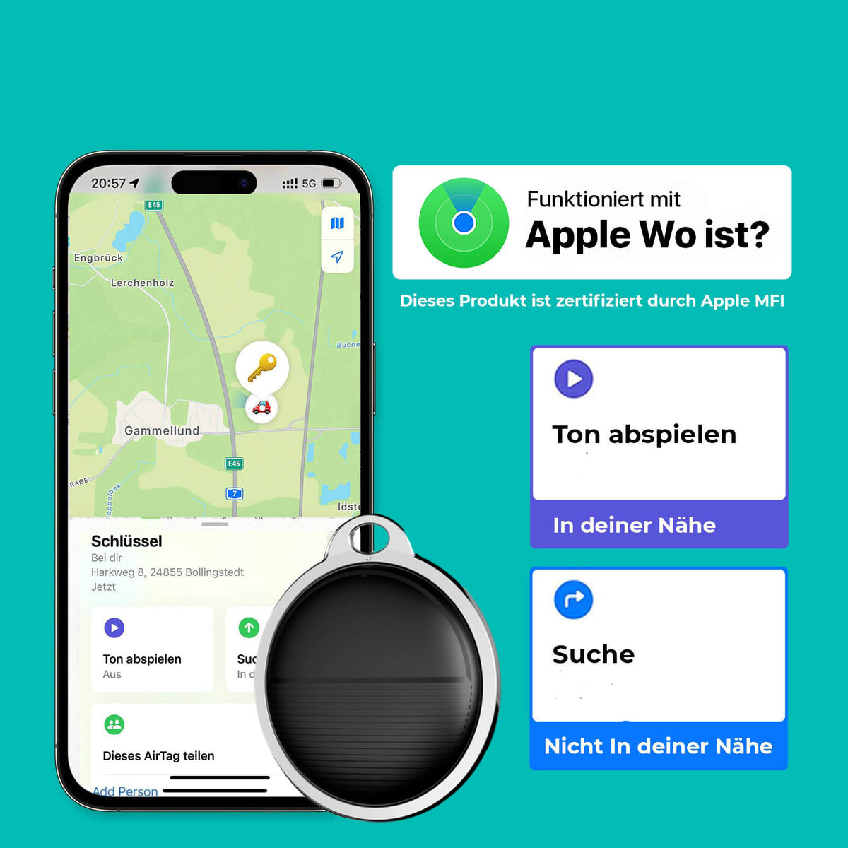 Pireware® Smart Tag für Apple