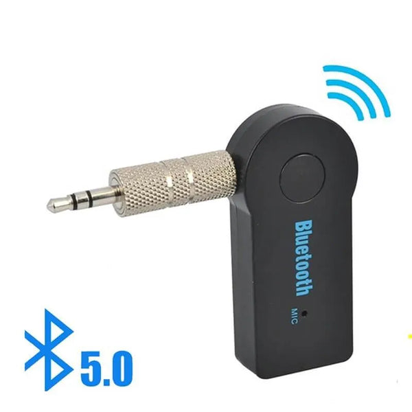 GMCELL Bluetooth 5.0 Adapter 3.5mm Jack Aux Dongle, 2-in-1 Wireless Transmitter/Receiver for TV Audio, Projector, PC, Headphone, Car