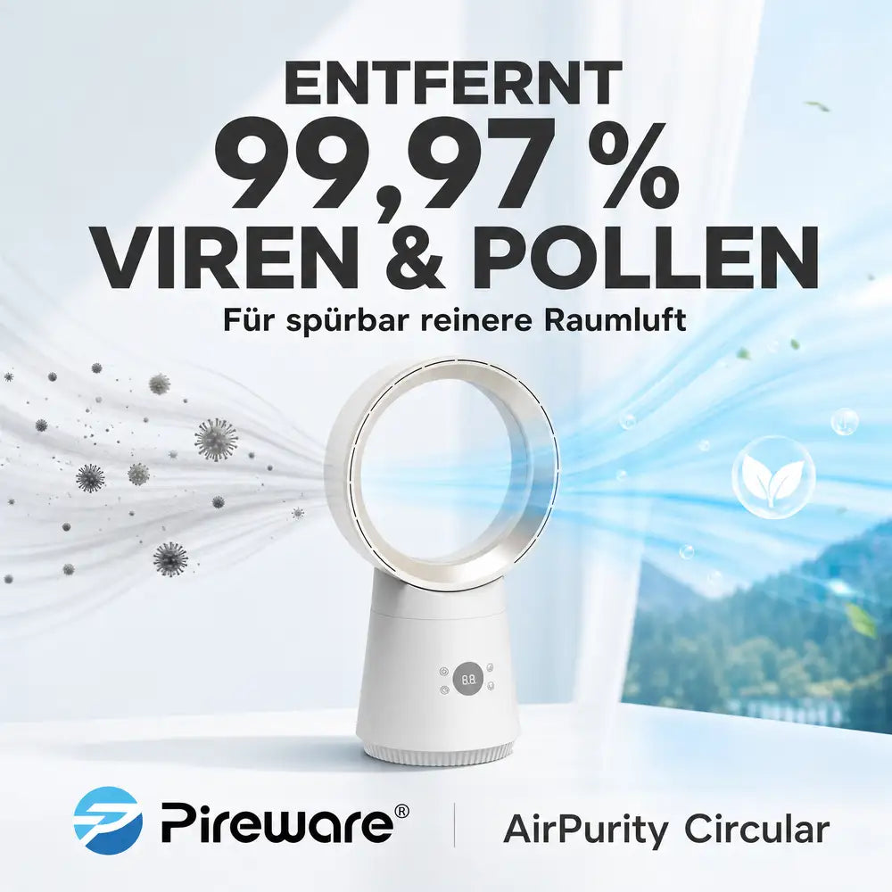 Pireware® AirPurity Circular 2-in-1 Luftkühler und Luftreiniger