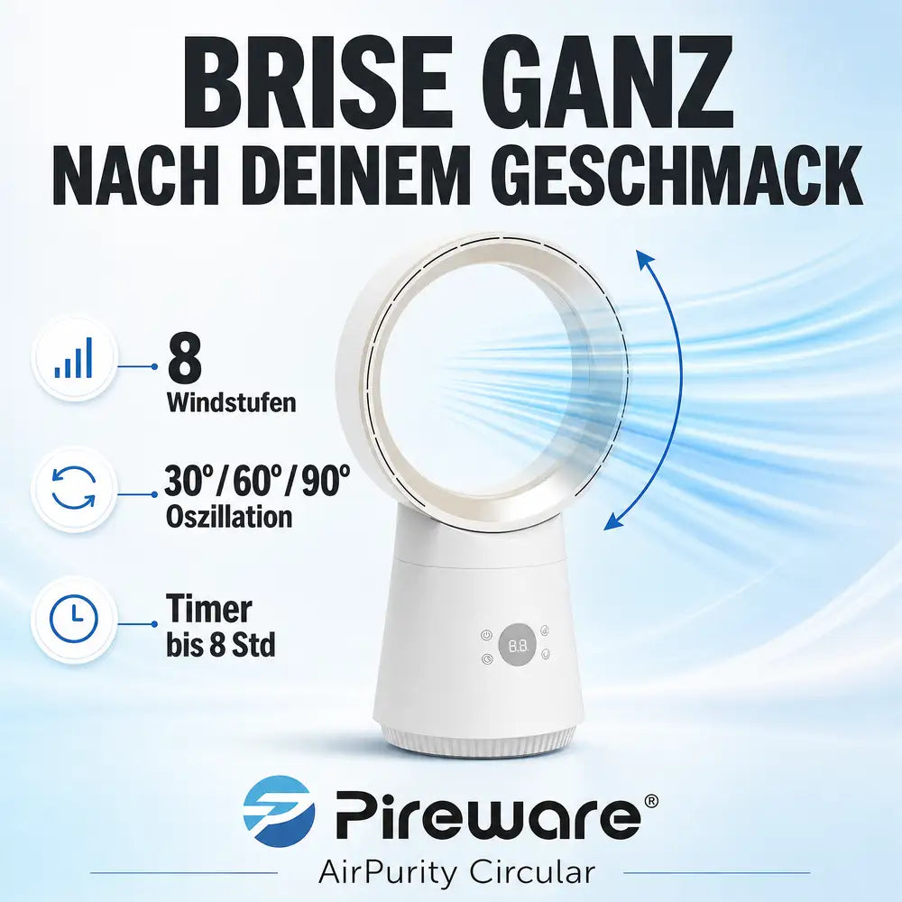 Pireware® AirPurity Circular 2-in-1 Luftkühler und Luftreiniger