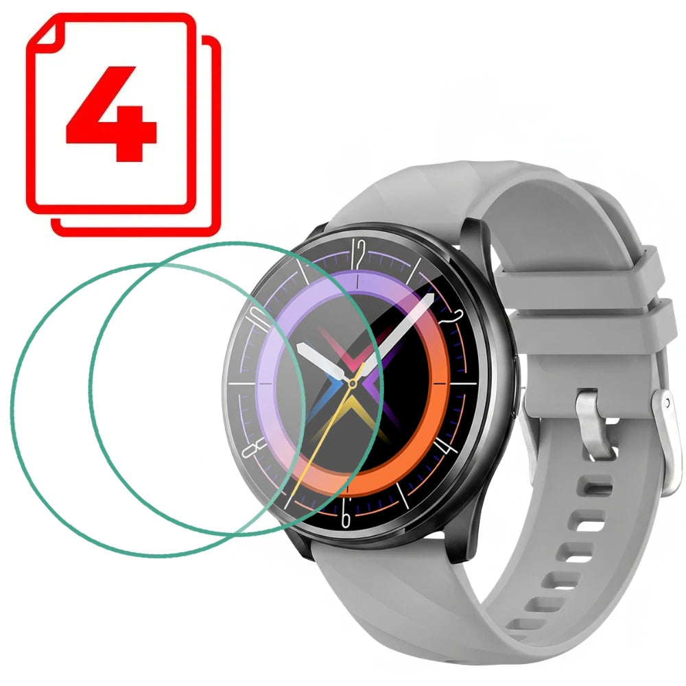 Panzerglas Displayschutzfolie 4 Stk. für Smartwatch Aquora