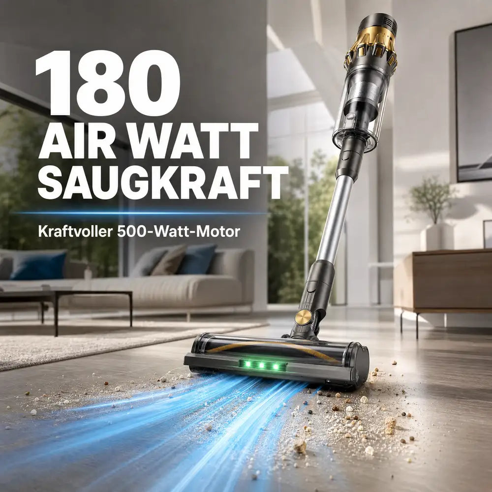 Pireware® Kyro Pro - Kabelloser Akku Staubsauger Beutellos