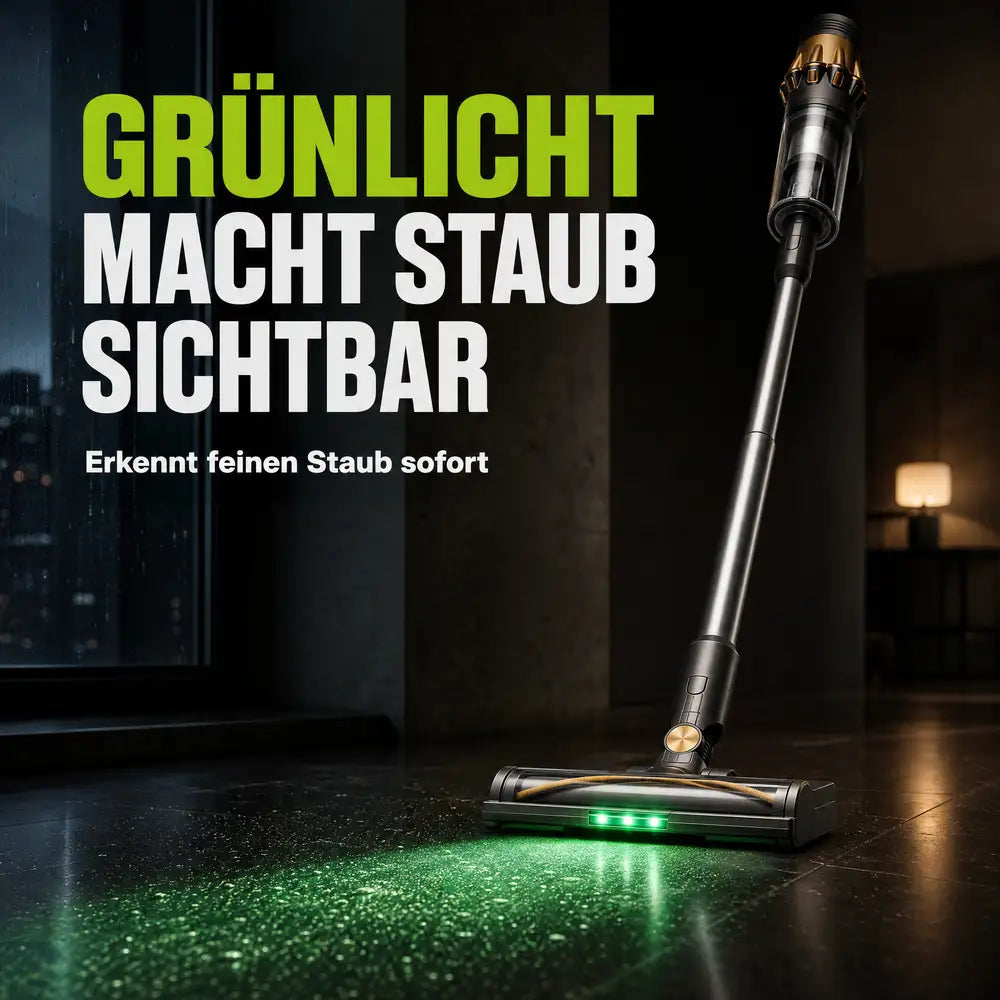Pireware® Kyro Pro - Kabelloser Akku Staubsauger Beutellos